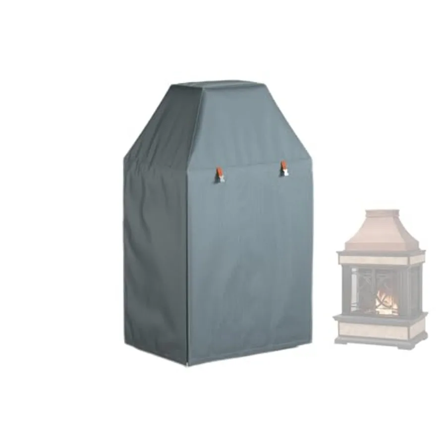 

Outdoor Fireplace Cover, Heavy Duty Waterproof Oxford Fabric for Protecting Outdoor Upright Patio Wood Burning Fireplace Covers