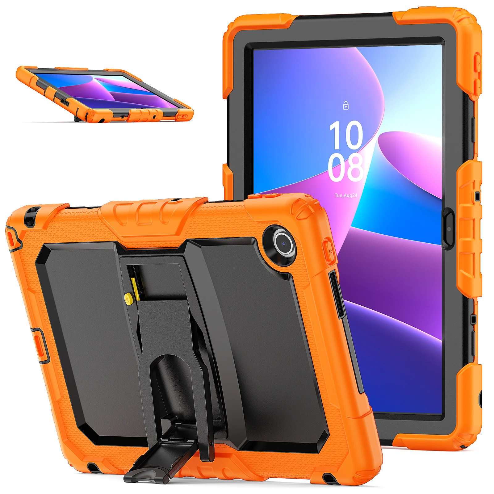 

For Lenovo Tab 10.1 2025 TB311FU ZhaoYang K10C K10 2nd TB311XU TB311XC 10.1" Thickened Shockproof Case Kickstand Tablet Cover