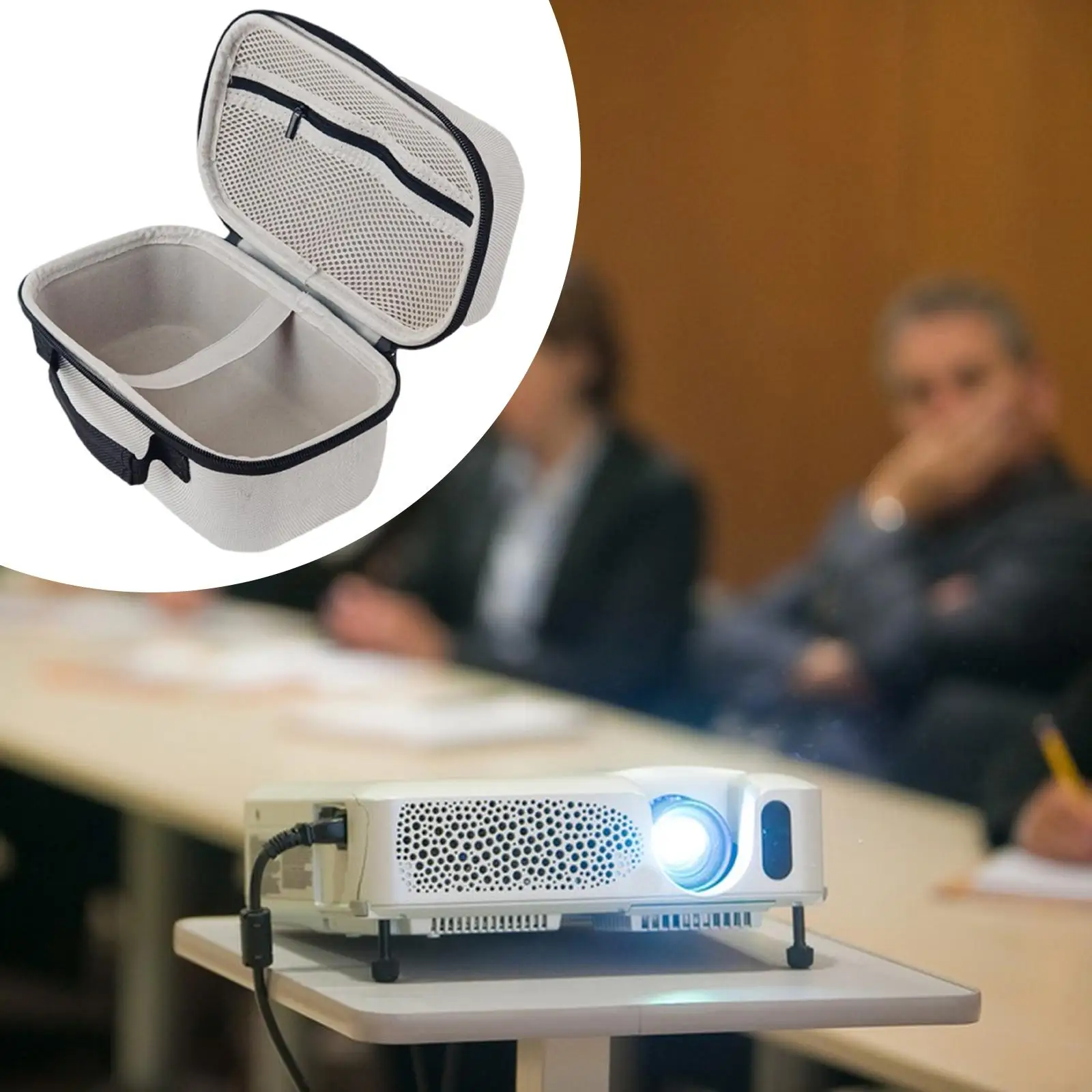 Kompaktowa, odporna na zarysowania i wodoodporna torba podróżna na projektor EVA