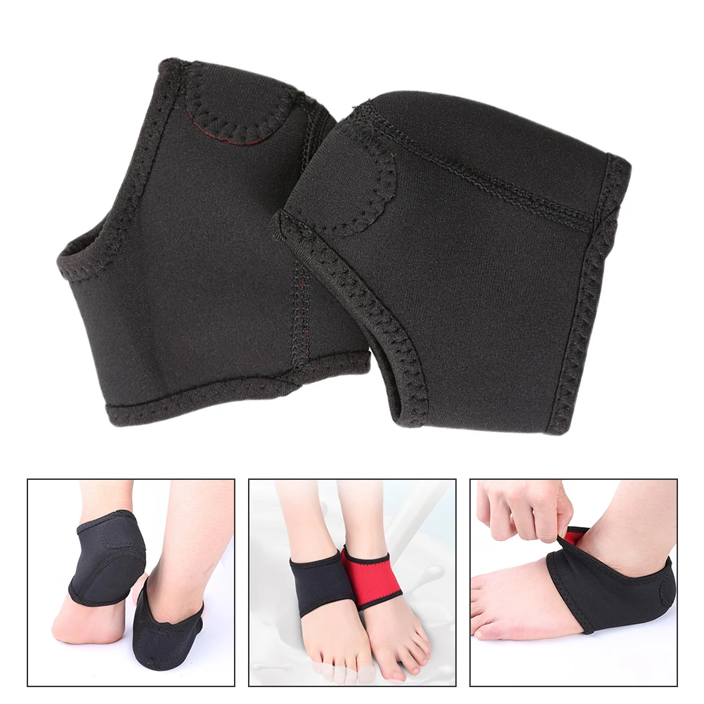 

2Pcs Breathable Heel Pads Premium Neoprene Heel Support Anti-Slip Cushion for Pain Relief Swelling Reduction Long-Term Wear