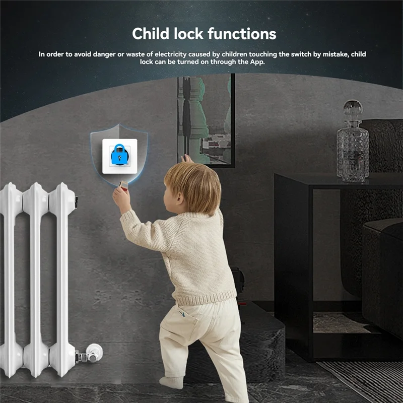 HFES Tuya Zigbee умная ручка термостат газовый котел контроллер температуры отопления работает с Alexa Google Home A