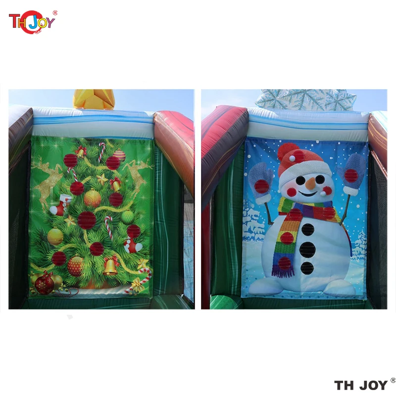 Jeu de carnaval gonflable 3 en 1 sur le thème de Noël 5x3m
