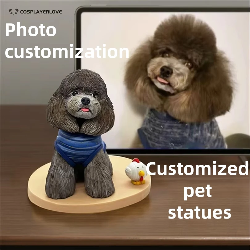 

DIY Photo Customization Handmade Pets Prop Accessories Plaster Statue Customized Commemoration