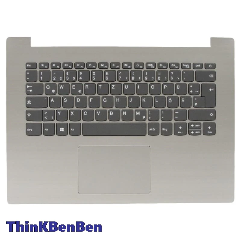 DE German Platinum Grey Keyboard Upper Case Palmrest Shell Cover For Lenovo Ideapad 330 14 14AST 14IKB 14IGM 5CB0R13828