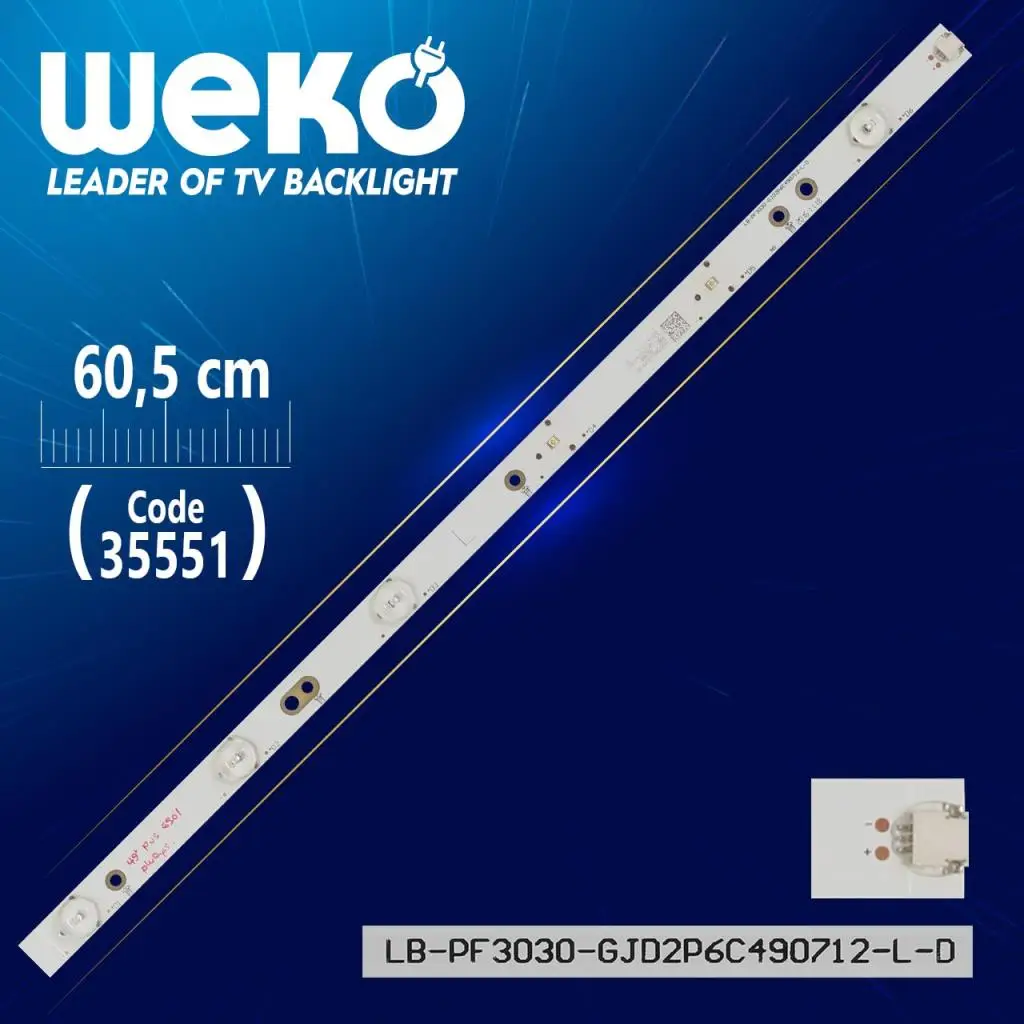 

LB-PF3030 GJD2P6C490712-L-D - 49AEL2-L B - 50.6 CM 6 ledl-( WK-435)