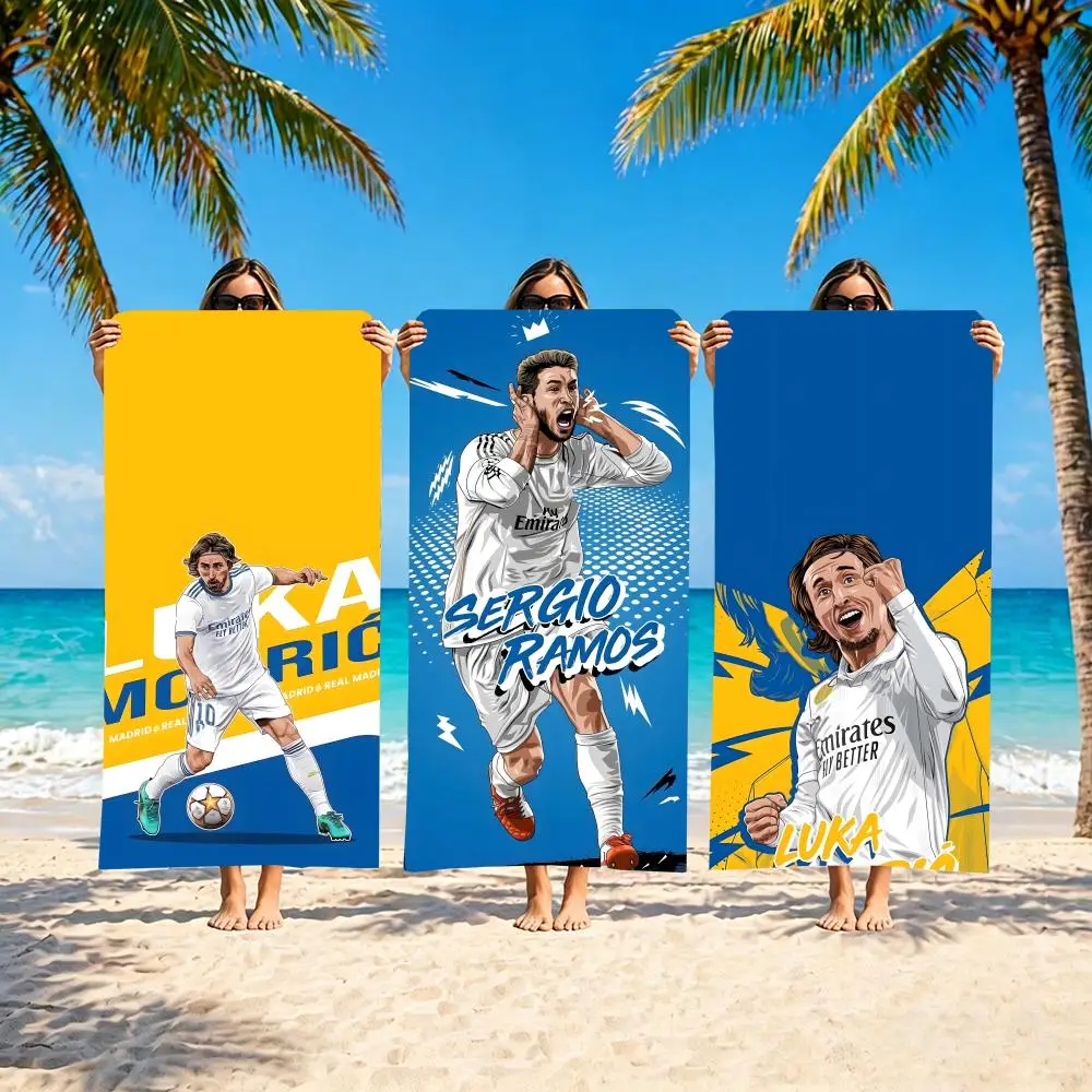 S-Sergio Ramos Towel Microfiber beach towel, quick-dry, sand-free, ultra-fine fiber, super soft.