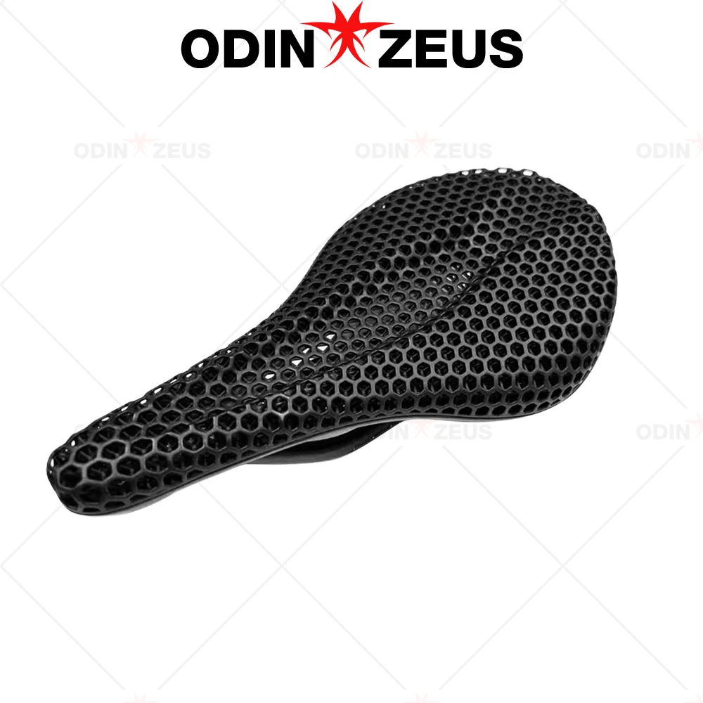 سرج مطبوع ثلاثي الأبعاد من ODINZEUS، مريح مجوف وخفيف للغاية، مقعد دراجة سباق جبلية من ألياف الكربون بالكامل، ملحقات الدراجة