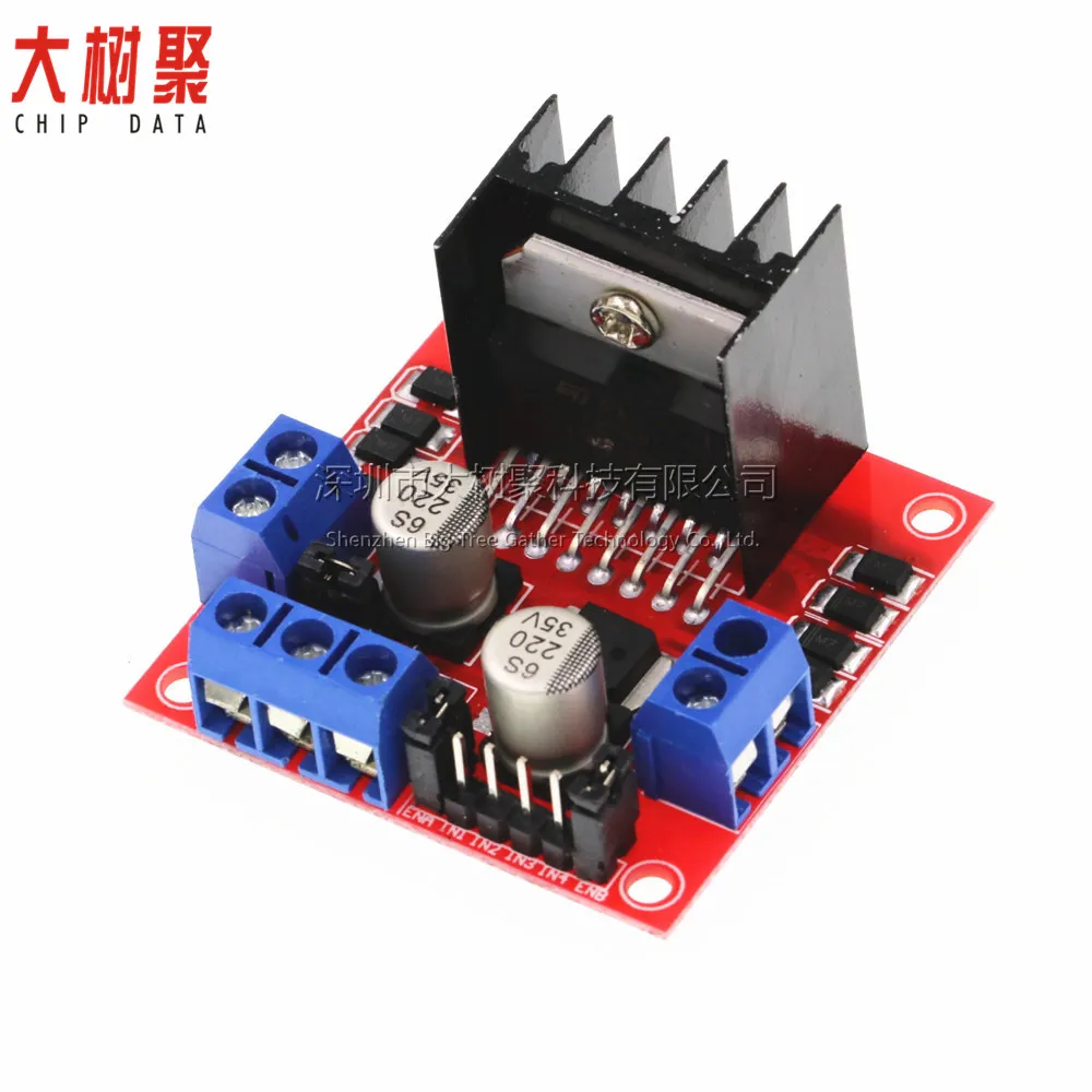 

L298N Motor Driver Board Module DC Stepper Motor Intelligent Car Robot Accessories