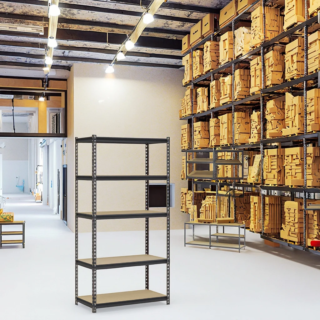 

Heavy-Duty Boltless Riveting Industrial Storage Shelves Corrosion Protection For Warehouse Garage Workshop Stacking