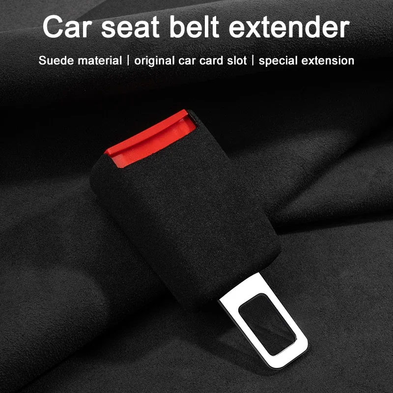 

2Pcs For BYD Song Qin Han EV Tang DM 2018 PLUS Song Pro MAX Yuan New Car Suede Safety Belt Buckle Extension Thick Plug Extender