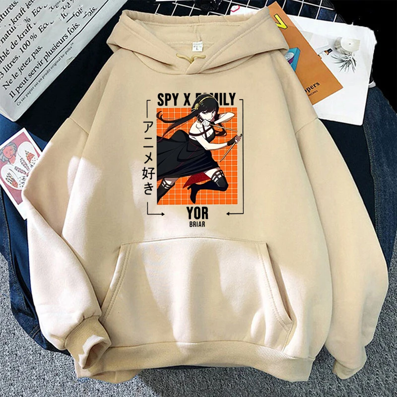 Nuovo divertente anime Yor Forger stampa felpa con cappuccio donna uomo pullover casual felpa personalizzata felpa taglie forti