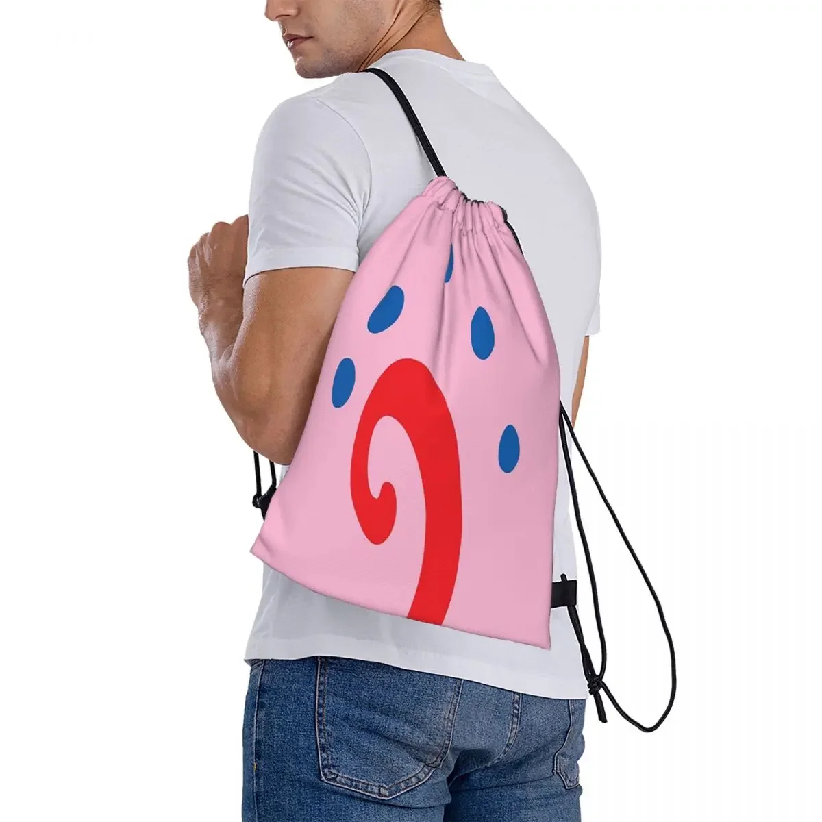 Gary The Snail-mochila con Cordón portátil para estudiantes, bolsa deportiva con bolsillo, a la moda, para viajes