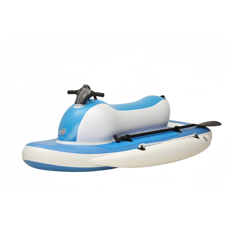 Barco inflable motorizado eléctrico para Jet Ski, juguete flotante de larga resistencia con patinete bajo el agua