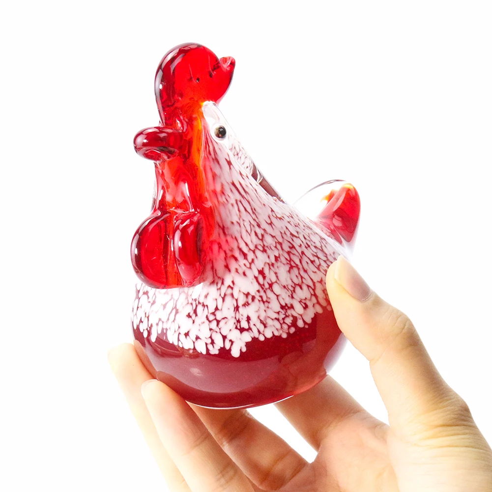 

1 шт. креативные милые цветные бионические животные, стеклянные аксессуары для курицы, гостиной, настольные украшения, подарок для друзей на день рождения, призы для мероприятий