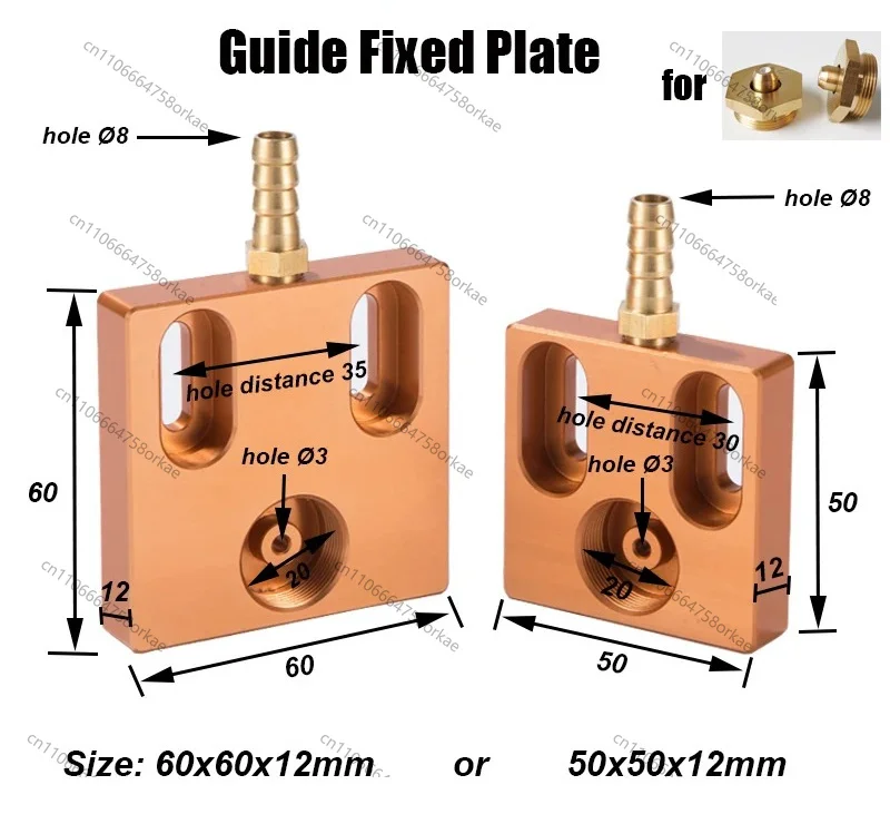 Single side ruby inlay, ruby+diamond, ceramic+diamond Molybdenum Wire Guide for Wire Cutting Ø0.135mm, 0.155mm, 0.165mm, 0.175mm