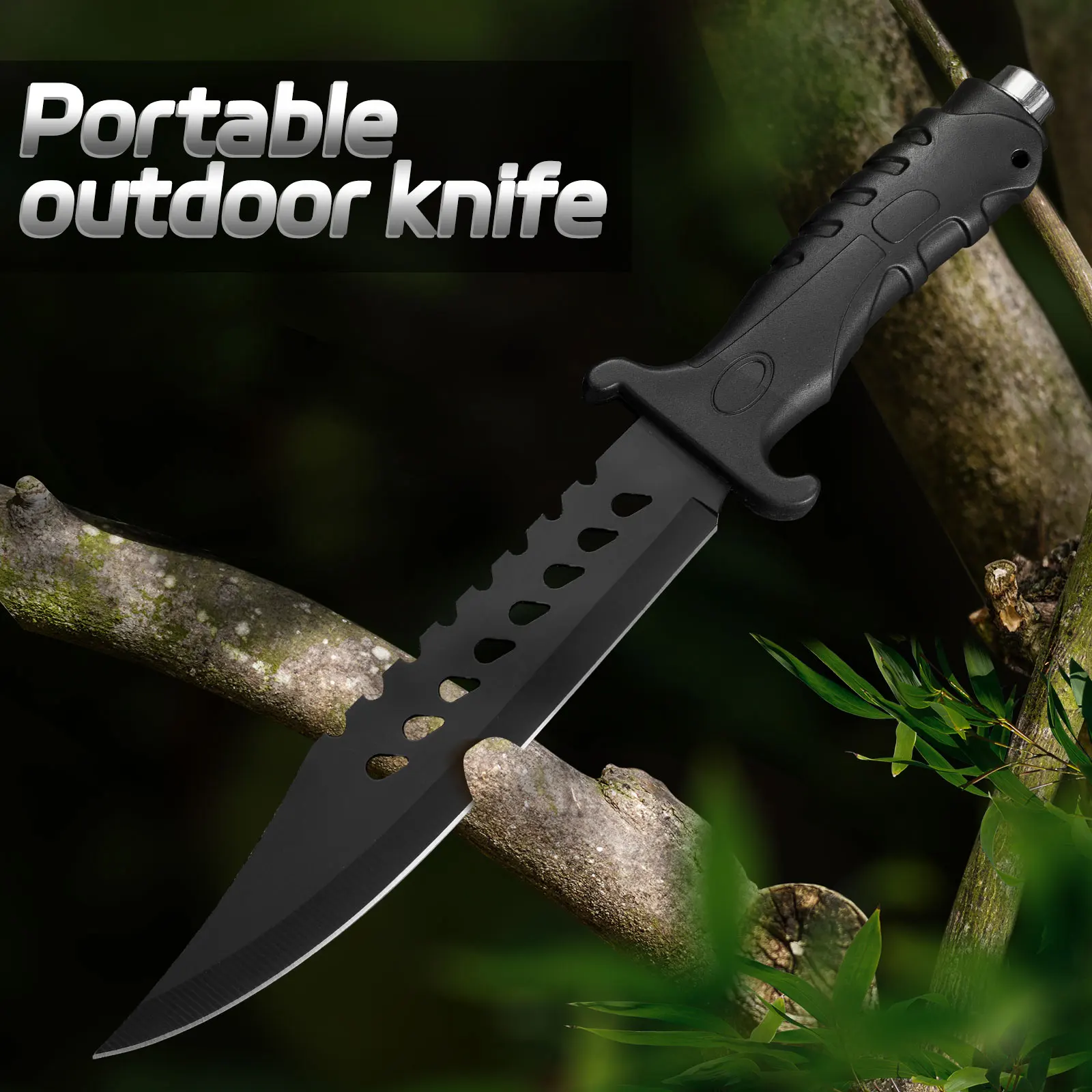 Military Tactical Knife, Field Survival Knife with High Hardness, Self-Defense Knife, Edc Fixed Blade, Sharp Fruit Knife