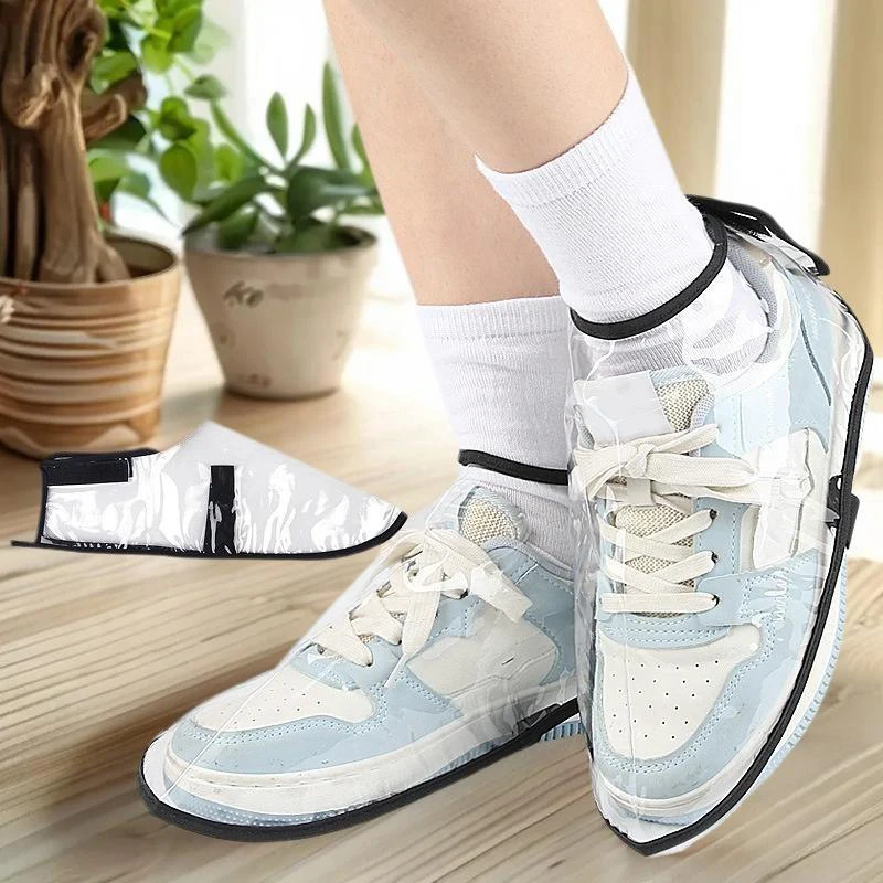 ✰✪1Pairs Barber Anti-shatter Hair Shoe Cover Transparent Beautiful For Professional Use In Barbershops Solve Pain Points