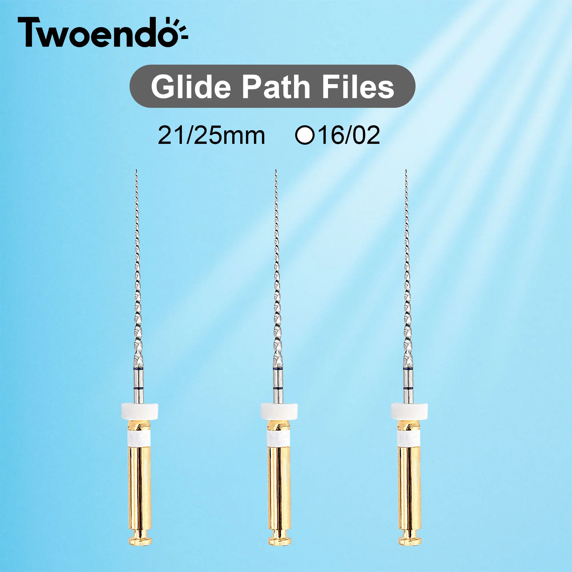 Twoendo Dental Glide Path Niti Files Rotary Endo Engine Use File Dental Endocontic Files Root Canal Treatment 3pcs/box