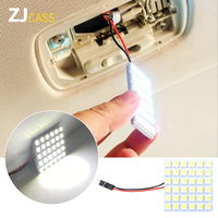 DC 12V T10 Led Panel 6/9/12/15/18/24/30/36/48 SMD 5050 T10 Ba9s c5w Adapter Festoon Dome reading Light Accessories Car Auto moto