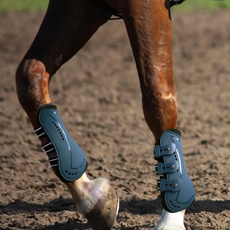 Horse Boots For Horses Front Feet Horse Leg Protectors Horse Boots Breathable Front Leg Guard Shock-Absorbing Sport Boots Horse