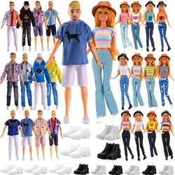 30cm Doll Clothes For Dolls Fashion Shirt+Pants Hat Shoes Coat Clothes For Girl Dolls Boy Children's Gift Doll House Accessories