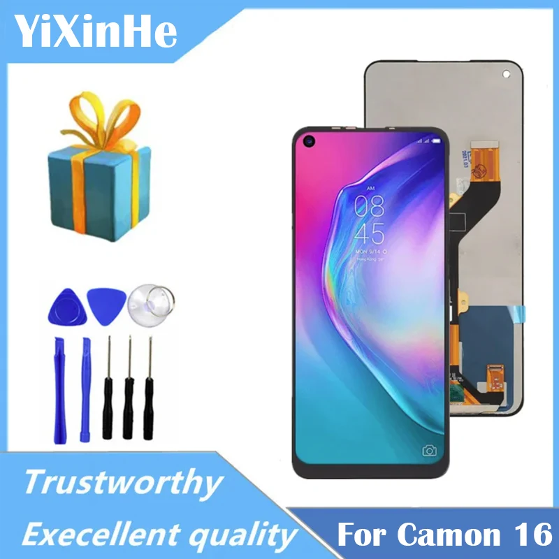 

6.8" High Quality For Tecno Camcon16/Spark 6/Pova LCD with Touch Screen for Tecno CE7 KE7 LD7 Display Pantalla Complete