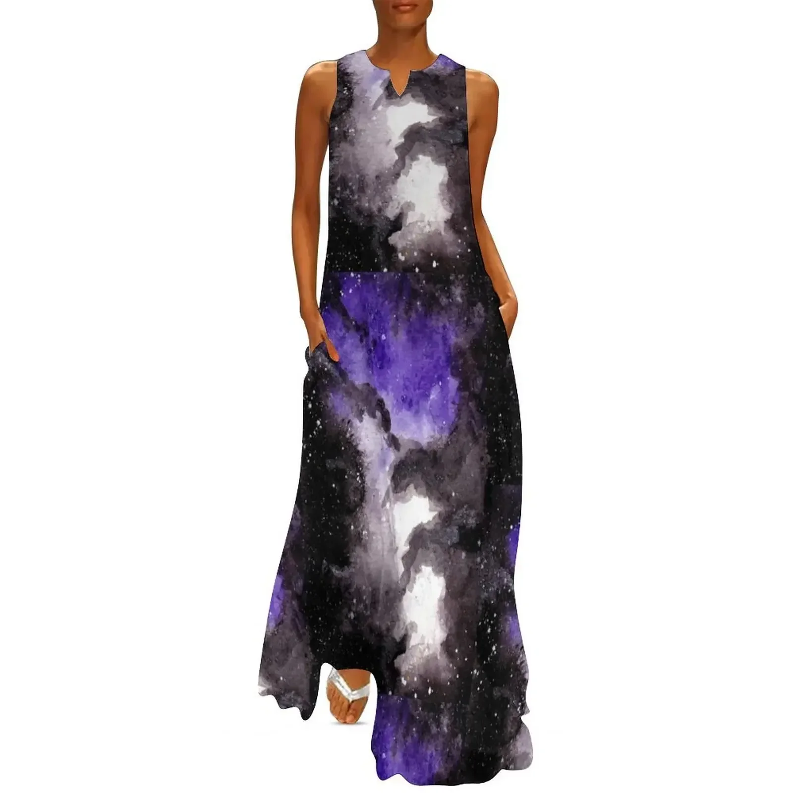 

asexual ace pride galaxy Long Dress Casual dresses long dress women summer sexy dress Women's summer dresses