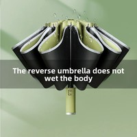 New Automatic Folding Umbrella Unique Logo Large Size Rain Umbrella For Men Car Reverse Umbrella Outdoor Furniture