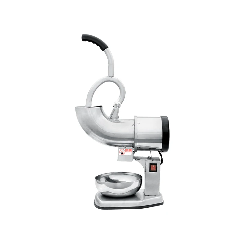 Linkrich ZY-114 Commercial Electric Ice Crusher Slush Machine Stainless Steel 200W 80kg/h Capacity Semi-Automatic Control