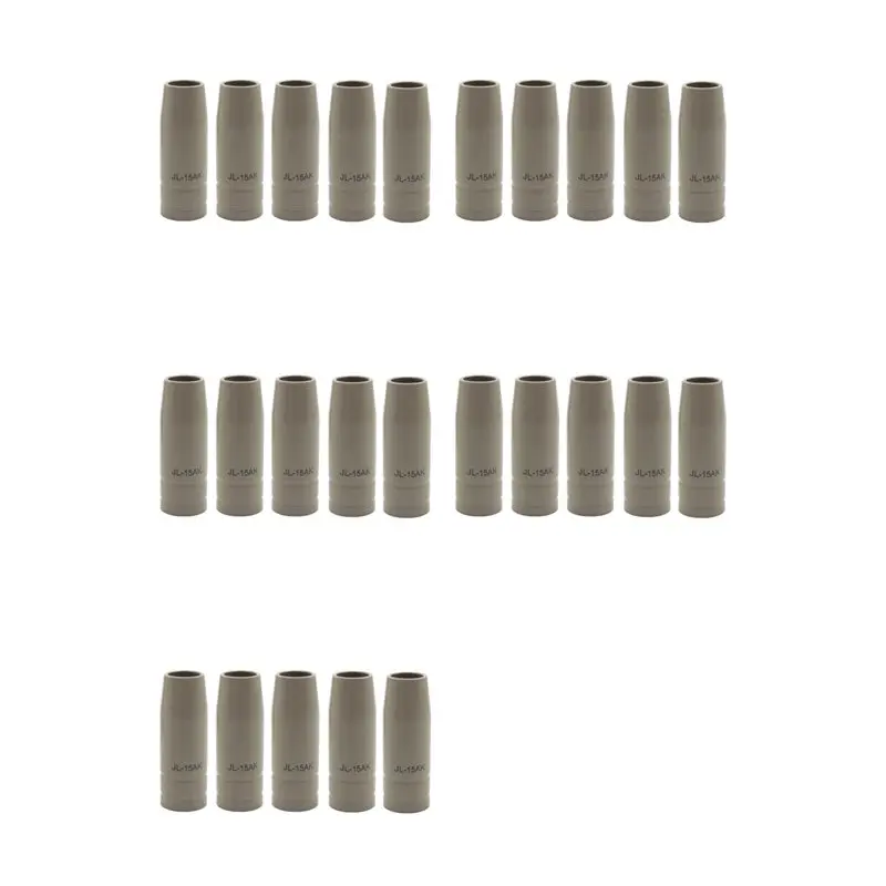 ABGE-15AK Coating Protection Nozzle Non-Stick Welding Slag European Airless Gas Protection Machine Protective Sleeve 25Pcs