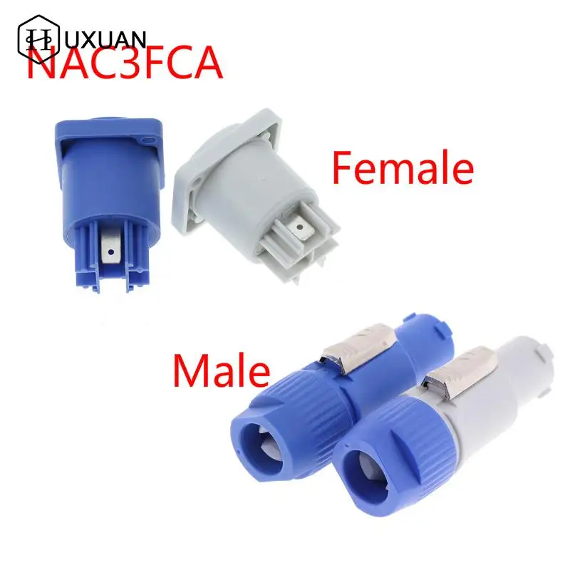 1PC Powercon Connector 3 Pins 20A 250V NAC3FCA NAC3FCB Male Plug For Electric Drill LED Screen Stage Lighting Power Connecting