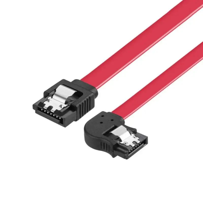 652F SatasIII Cable 6Gbps Data Cable 7Pin Angled Connectors Locking Latches Satas Data Cable for HDD Ssds Servers Storage