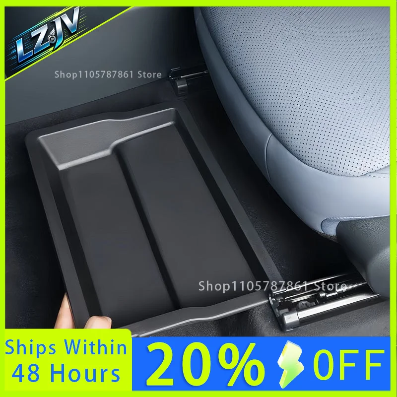 For Xpeng G6 2023-2026 Under Seat Storage Box Car Accessories Drawer Type Organizer Storage Front Seat Lower Box Case