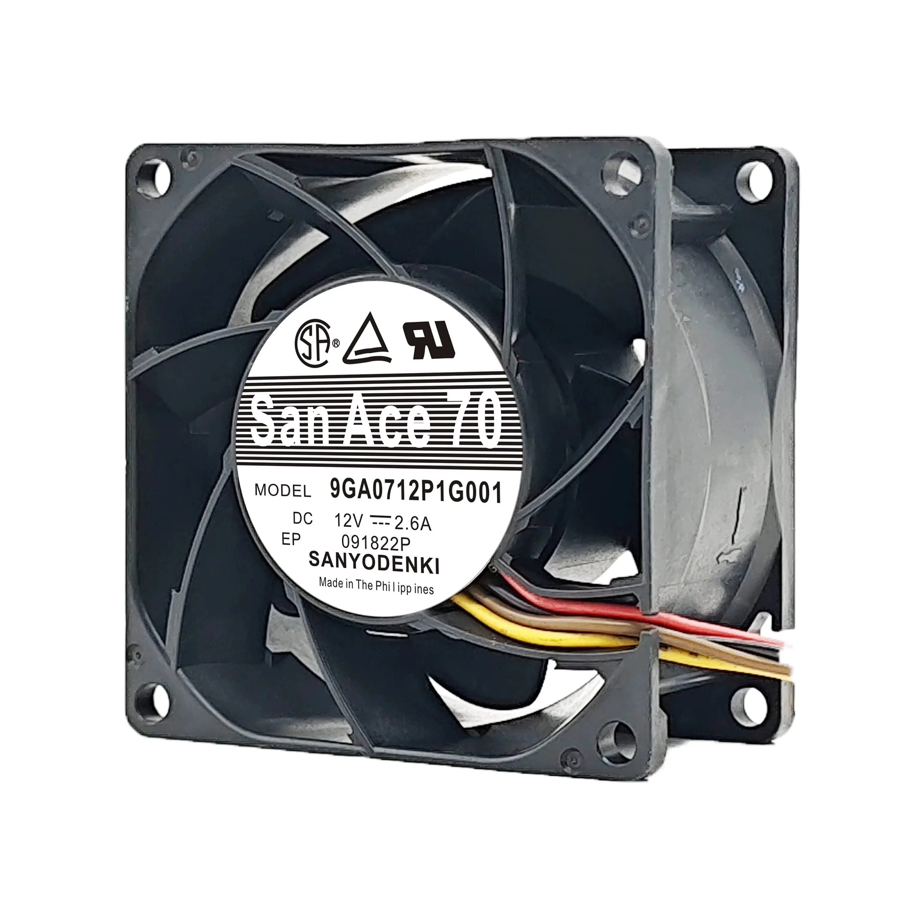 

New Variable Speed High-Performance Fan for Sanyo 7038 9GA0712P1G001 H001 12V 2.6A