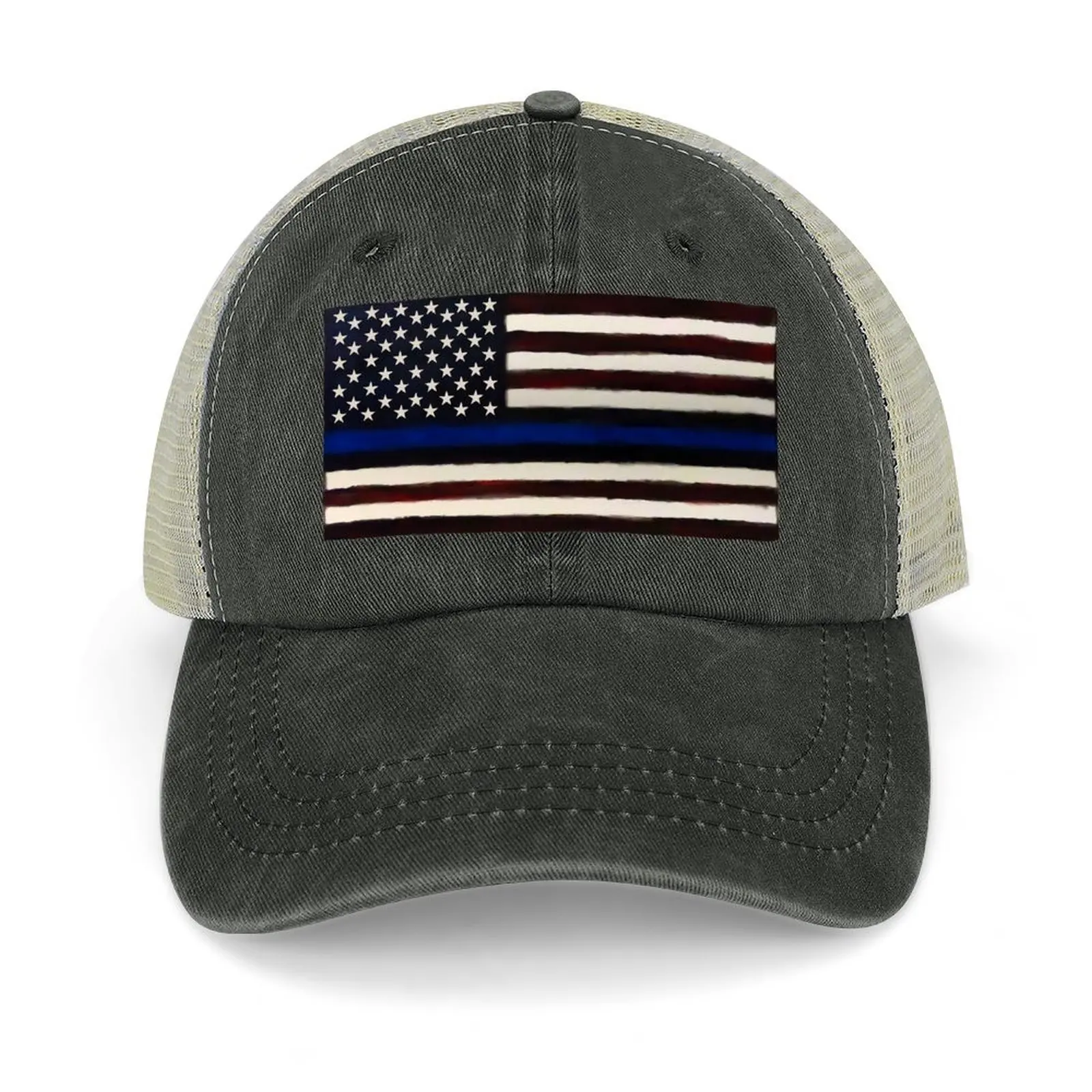 

Blue Line American Flag Baseball Cap Golf Hat Man Designer Hat tea Hat fashionable For Girls Men's
