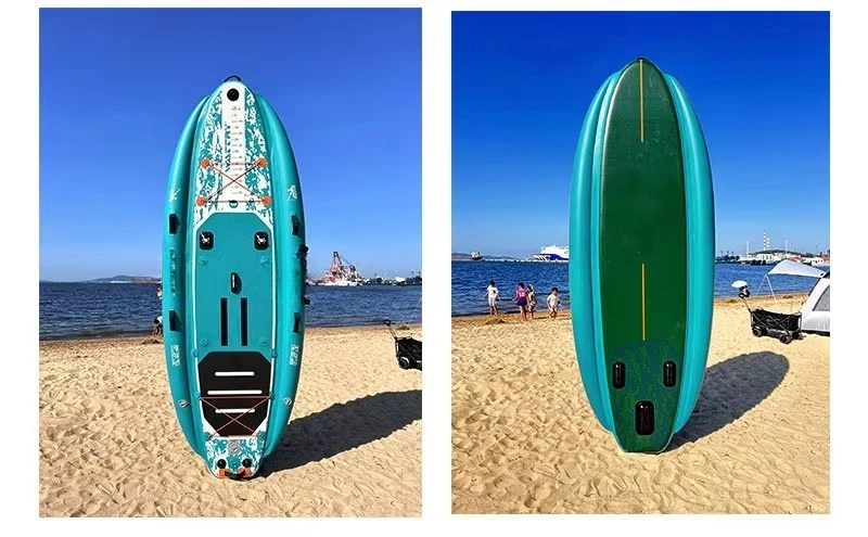 

Inflatable Fishing Kayak Large Paddle Board Water Sports Boat Floating Pier with Fishing Accessories