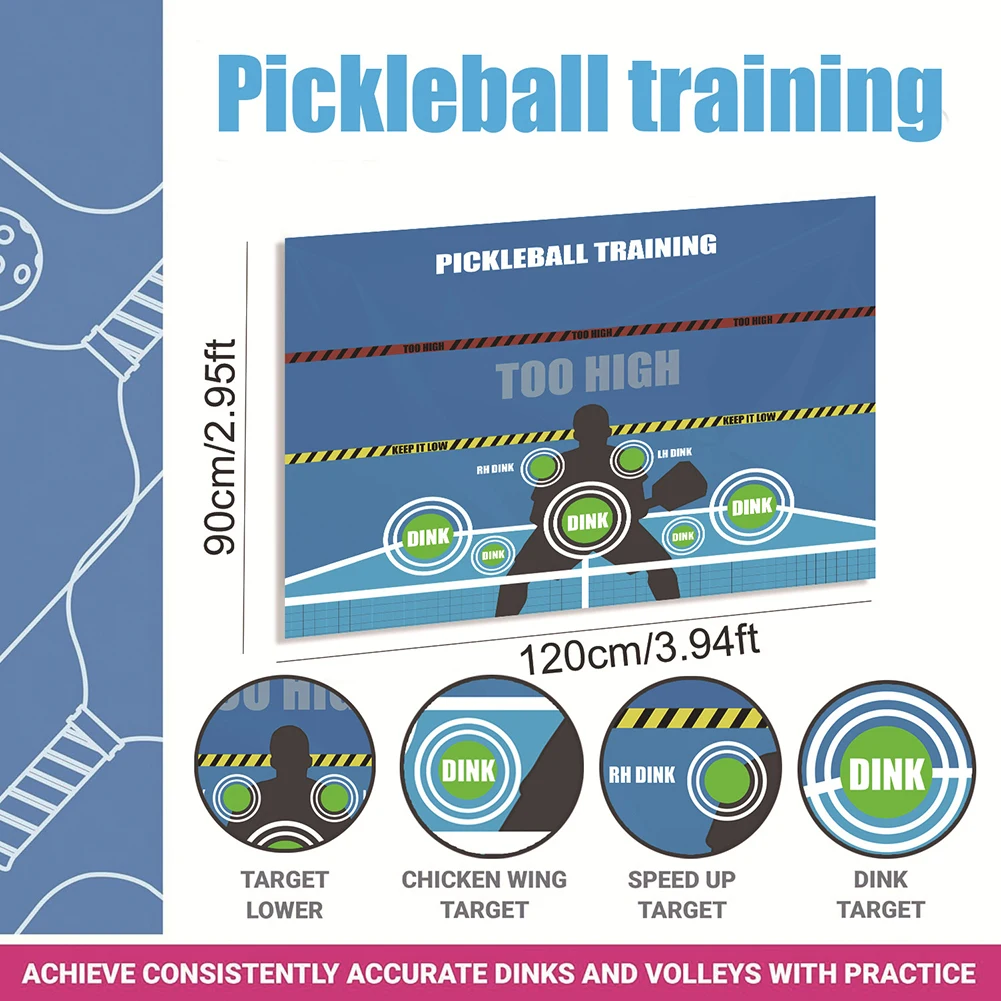 Pickleball dink almofada para paredes dink mestre exercício rebounder aids parede prática rebounder ajuda para melhor precisão e controle