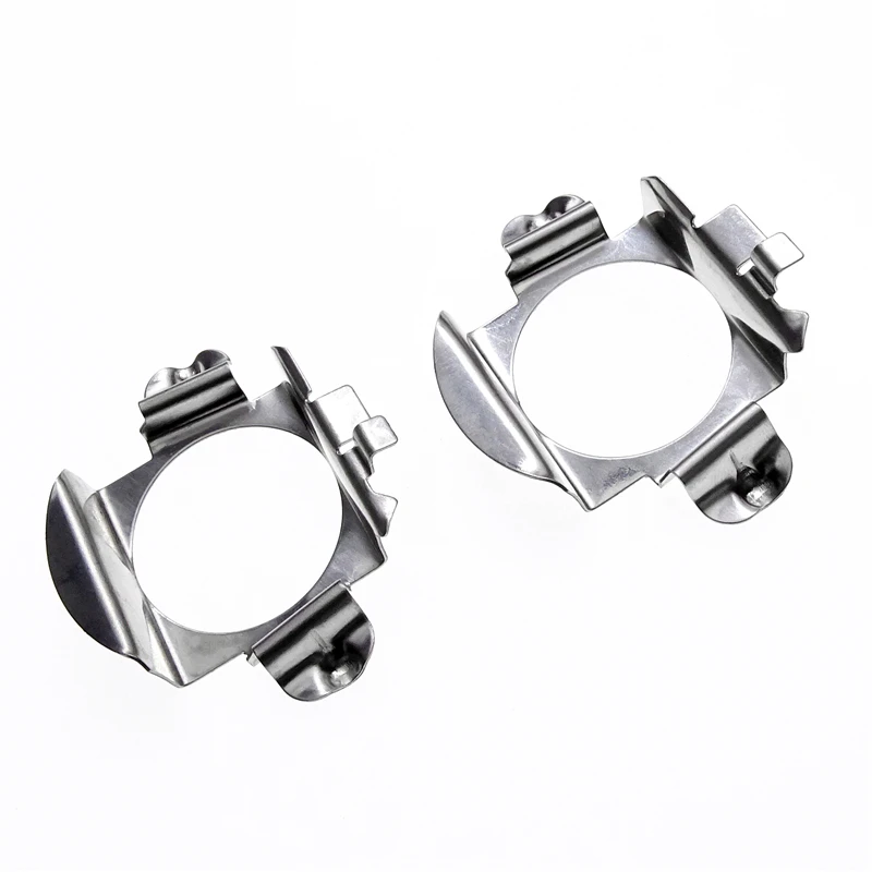 2 Pcs for Mercedes-Benz C E ML CLK GLA GL GLS H7 LED Car Headlight Bulb Base Holder Adapter Socket Metal Retaining Clip Base