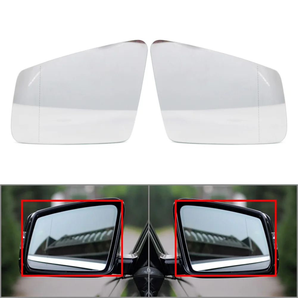 1Pc Clear Car Rearview Mirror Glass with Heated Left or Right For Mercedes Benz C E S GLK CL CLS Class W204 W212 W221