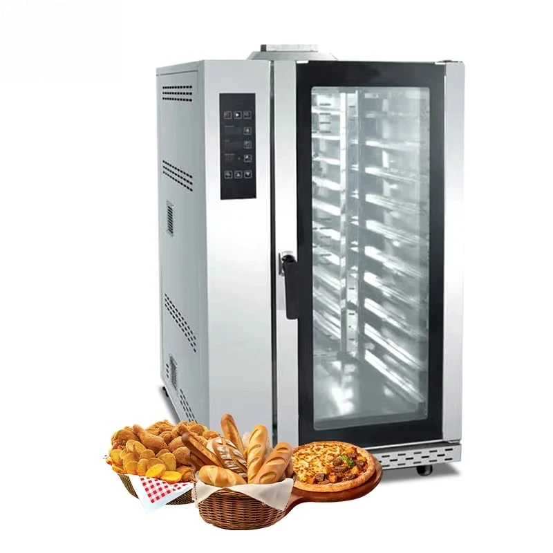 Restaurant Kitchen Equipment Baking Oven 10 Tray Baking Convection Oven with Steam