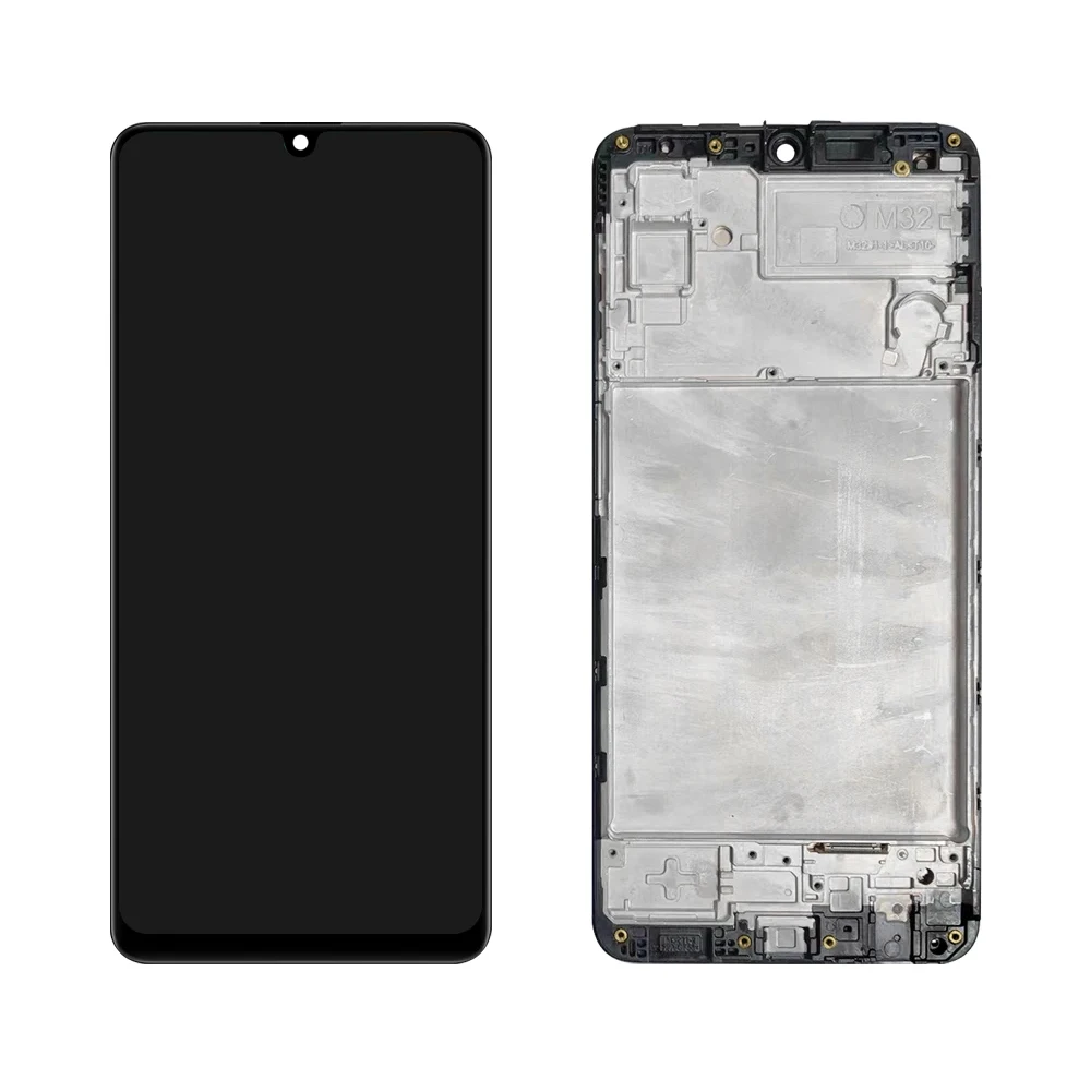 100% Tested AMOLED For Samsung M32 M325F M325F/DS M325 LCD Display Touch Screen with frame Digitizer Assembly Replace