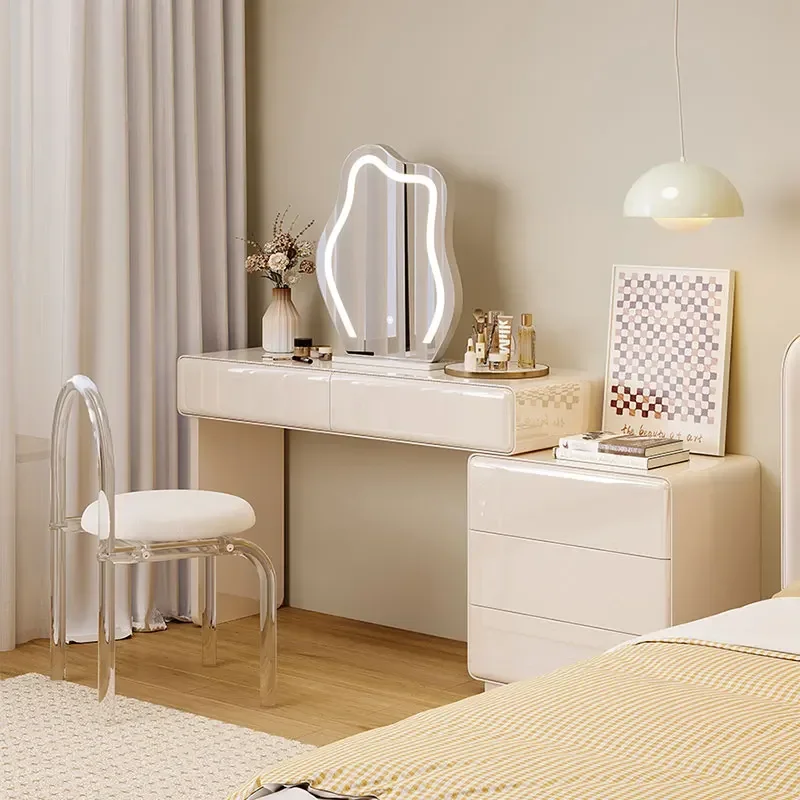 

hot sales Dressers for Bedroom Cabinets Plastic Luxury Make Up Organizer Furniture Set Chair Desk Nordic Penteadeiras