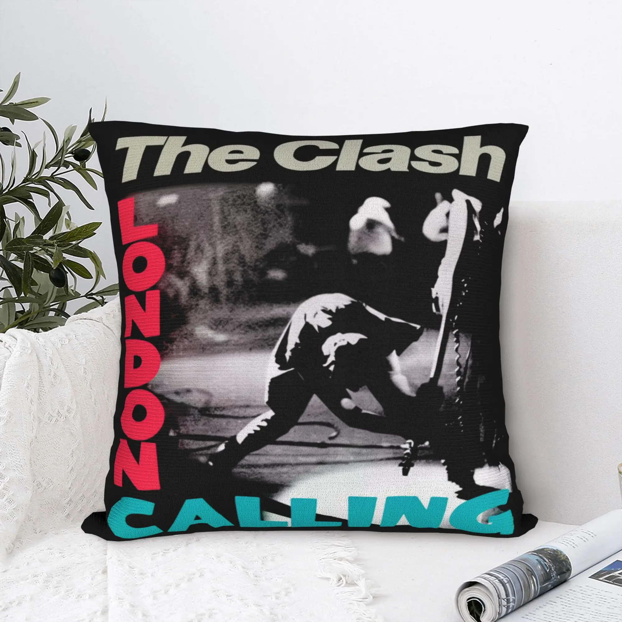The Clash London Calling Pillowcases  Morden Pillow Case For Couch Sofa Bedroom Soft Pillow Cover