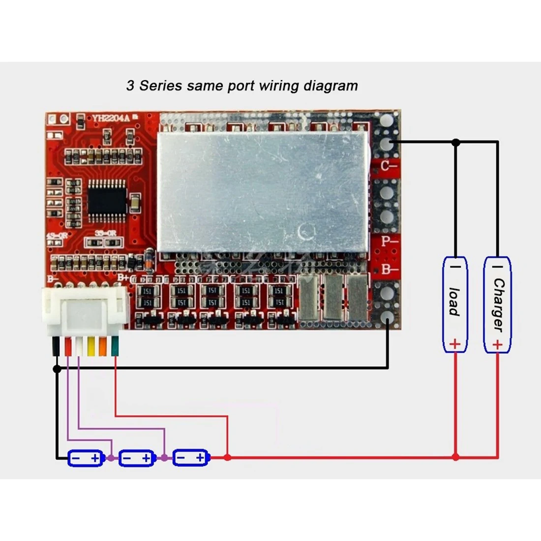 5S 50A BMS Board 3.7V Lithium Battery Protection Board with Balance