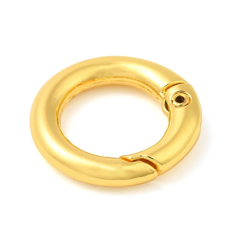 PandaHall 20 Stück Rack-plattierte Messing-Federringe, runde Ringe, blei- und cadmiumfrei, langlebig plattiert, 6 Gauge, 20x4mm – Detail 4