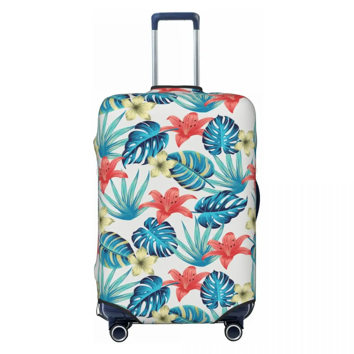

Пользовательские Гавайи Цветочные Тропические Цветы Листья Чехол Для Багажа Забавные Защитные Чехлы Для Чемодана Костюм Для 18-32 Дюймов