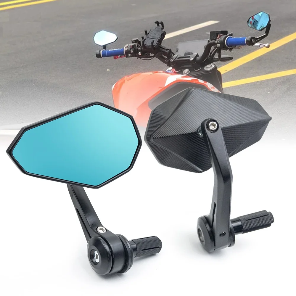 

7/8"Motorcycle Bar End Rearview Mirror Side Mirrors for Ducati Honda CB650R Kawasaki Yamaha MT03 Suzuki SV650 GSXS750 Benelli