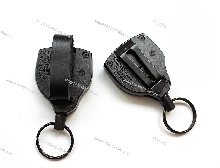 for KEY-BAK S48K Kevlar Cord Anti Loss Retractable Keychain Stretched 120CM Retractable Keyring