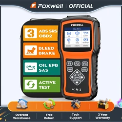 FOXWELL ABS SRS 코드 리더, 자동차 OBD II 에어백 진단, ABS 브레이크 블리딩 진단 스캔 도구, NT630 플러스 OBD2 스캐너