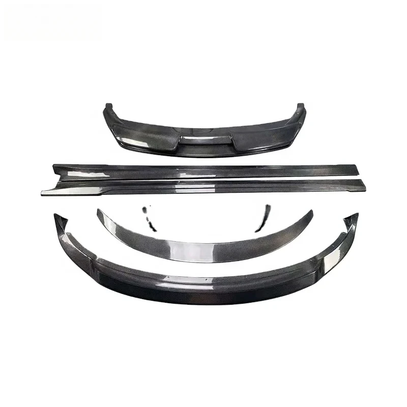 

Artisan Style Carbon Fiber Body Kit Front Lip Rear Lip Side Skirts Spoiler For Model 3
